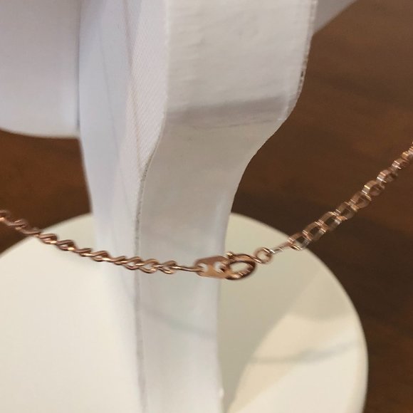 Rose Gold Tone Heart With Dove Pendant and Chain Pre-Owned - Picture 6 of 14